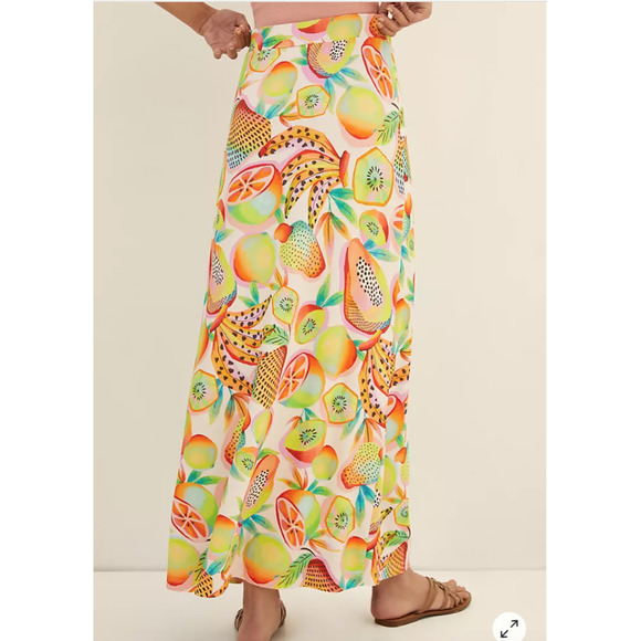 Anthropologie Farm Rio Fruits Maxi Skirt XS - Picture 2 of 6